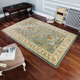 Kendra 45L Green/Cream Traditional Rug - Pendle Village Furniture